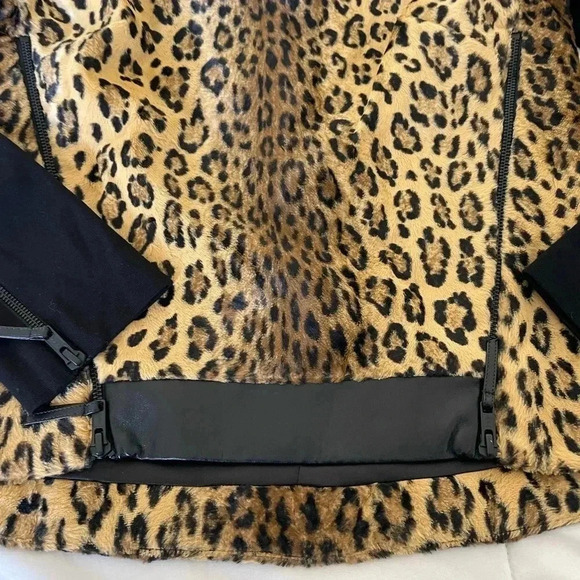 Milly leather trim leopard sweater - Picture 5 of 9